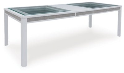 Chalanna Dining Extension Table - White Dining Table with Extensions modern furniture Contempo Furniture