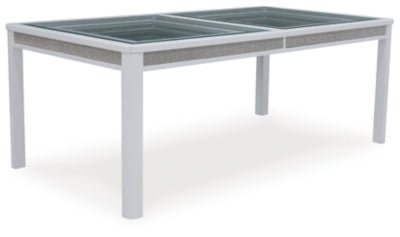 Chalanna Dining Extension Table - White Dining Table with Extensions modern furniture Contempo Furniture