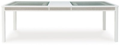 Chalanna Dining Extension Table - White Dining Table with Extensions modern furniture Contempo Furniture