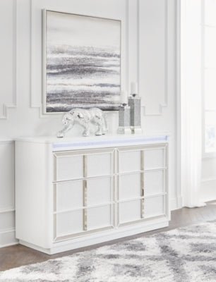 Chalanna Dresser - White Dresser modern furniture Contempo Furniture
