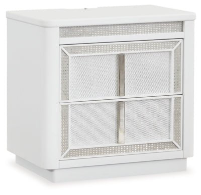 Chalanna Nightstand - White | Ashley Furniture