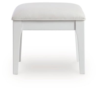 Chalanna Vanity Stool - White Vanity Stool modern furniture Contempo Furniture