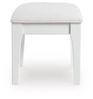Chalanna Vanity Stool - White Vanity Stool modern furniture Contempo Furniture