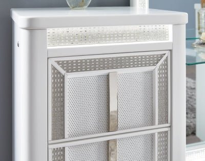 Chalanna Vanity with Mirror - White Vanity Set modern furniture Contempo Furniture