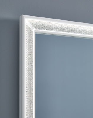 Chalanna Vanity with Mirror - White Vanity Set modern furniture Contempo Furniture