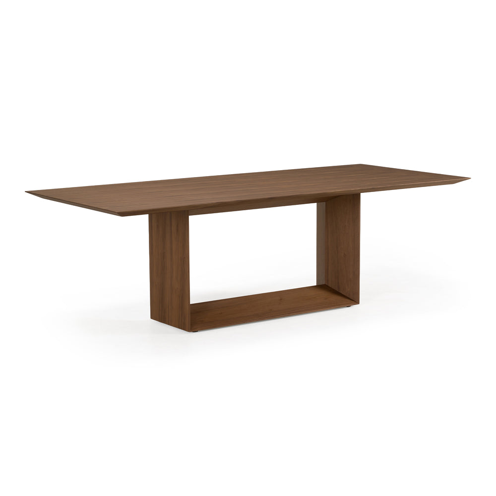 Channa - Modern Walnut 95" Dining Table - View 2