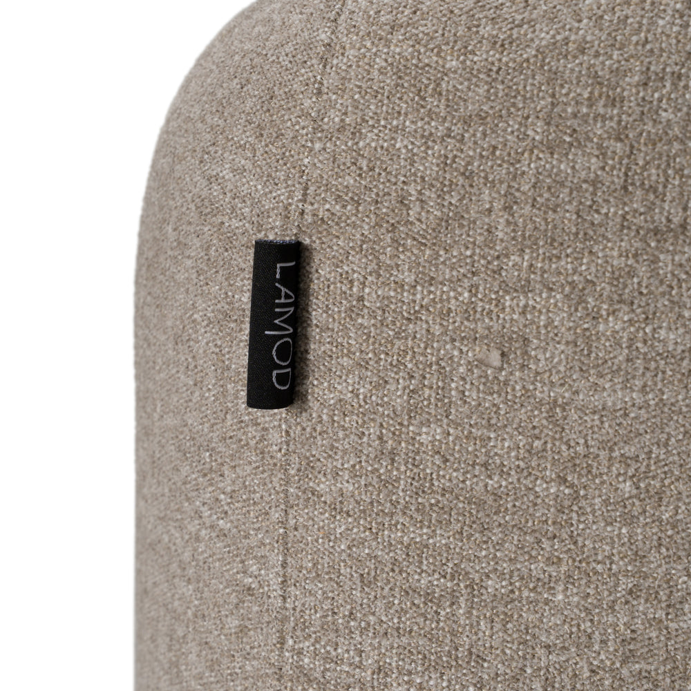 Chantry - Modern Grey Sand Fabric Swivel Accent Chair - View 7