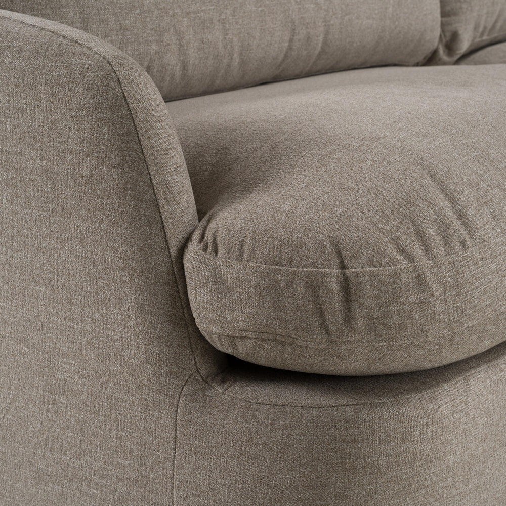 Chantry - Modern Grey Sand Fabric Sectional Sofa - View 6