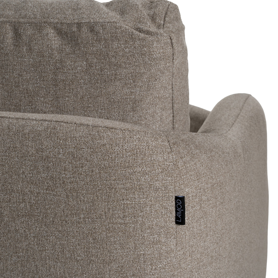 Chantry - Modern Grey Sand Fabric Sectional Sofa