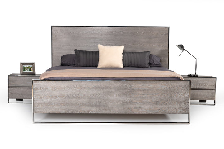 Arlene Modern Grey Elm Nightstand
