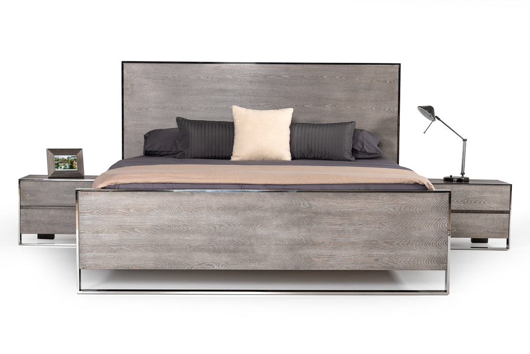 Arlene Modern Grey Elm Nightstand