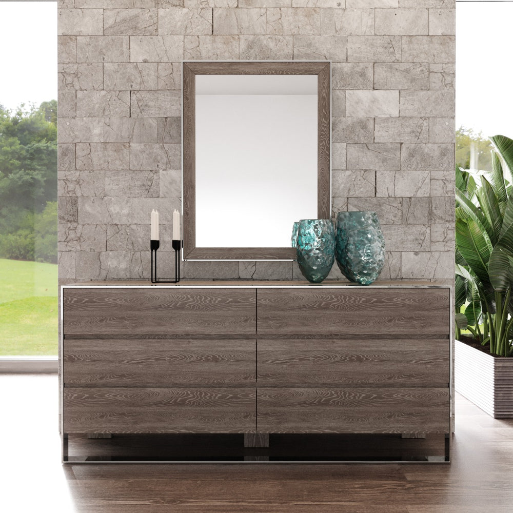 Arlene Modern Grey Elm Dresser - View 8