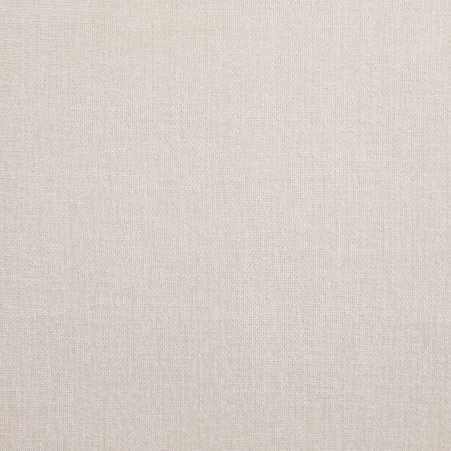 Charlotte - Upholstered Curved Armless Chair - Ivory Stationary Chair modern furniture Contempo Furniture