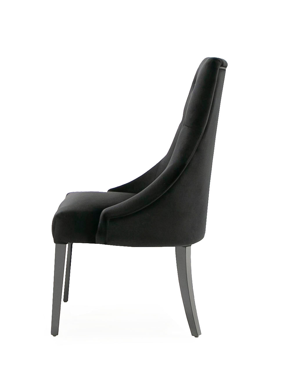 Charlotte - Black Velour Dining Chair (Set of 2)