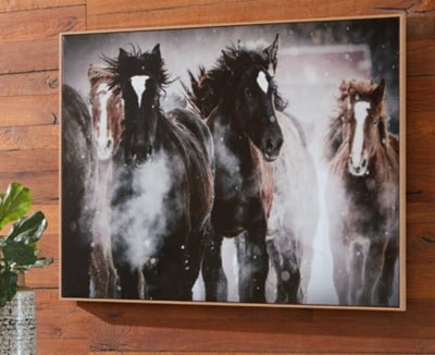 Chaseburn Wall Art - Black Canvas Art modern furniture Contempo Furniture