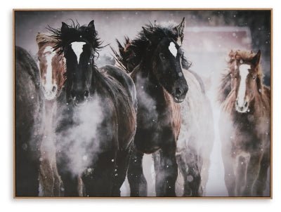 Chaseburn Wall Art - Black Canvas Art modern furniture Contempo Furniture