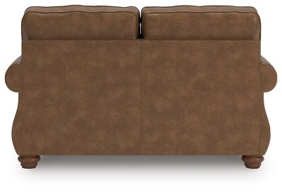 Chasemore Loveseat - Dark Brown Stationary Loveseat modern furniture Contempo Furniture
