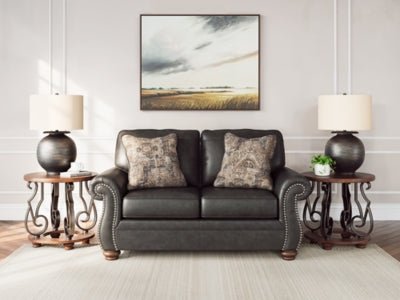 Chasemore Loveseat - Dark Gray Stationary Loveseat modern furniture Contempo Furniture
