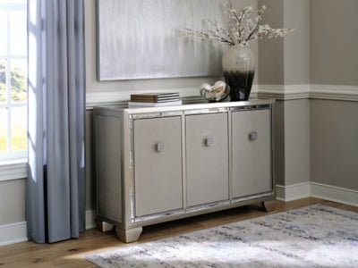 Chaseton Accent Cabinet - Gold Accent Cabinet modern furniture Contempo Furniture