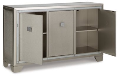 Chaseton Accent Cabinet - Gold Accent Cabinet modern furniture Contempo Furniture