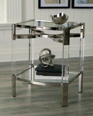 Chaseton Accent Table - Pearl Silver Accent Table modern furniture Contempo Furniture