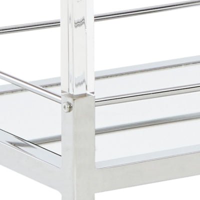 Chaseton Bar Cart - Pearl Silver Bar Cart modern furniture Contempo Furniture
