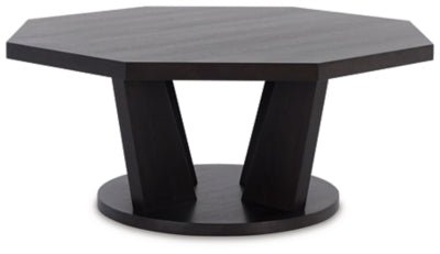 Chasinfield Coffee Table - Dark Brown Coffee Table modern furniture Contempo Furniture