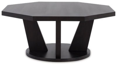 Chasinfield Coffee Table - Dark Brown Coffee Table modern furniture Contempo Furniture