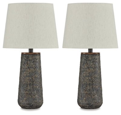 Chaston Table Lamp (Set of 2) - Dark Gray Table Lamp modern furniture Contempo Furniture