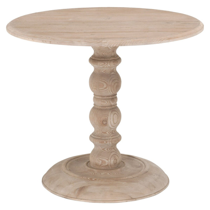 Chelsea 42" Round Dining Table - Smoke Gray Pine Round Dining Table modern furniture Contempo Furniture