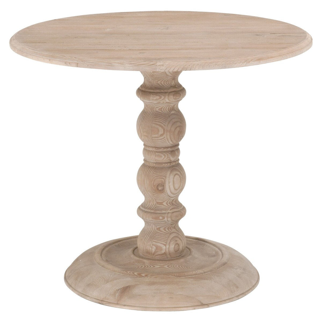Chelsea 42" Round Dining Table - Smoke Gray Pine Round Dining Table modern furniture Contempo Furniture