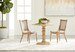 Chelsea 42" Round Dining Table - Smoke Gray Pine Round Dining Table modern furniture Contempo Furniture
