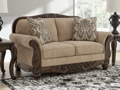 Chelsworth Loveseat - Beige | Ashley Furniture