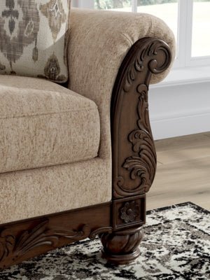 Chelsworth Loveseat - Beige Stationary Loveseat modern furniture Contempo Furniture