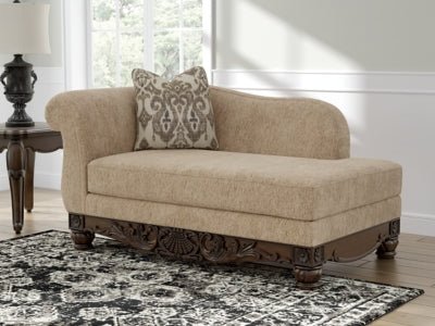 Chelsworth Right - Arm Facing Corner Chaise - Beige Chaise modern furniture Contempo Furniture