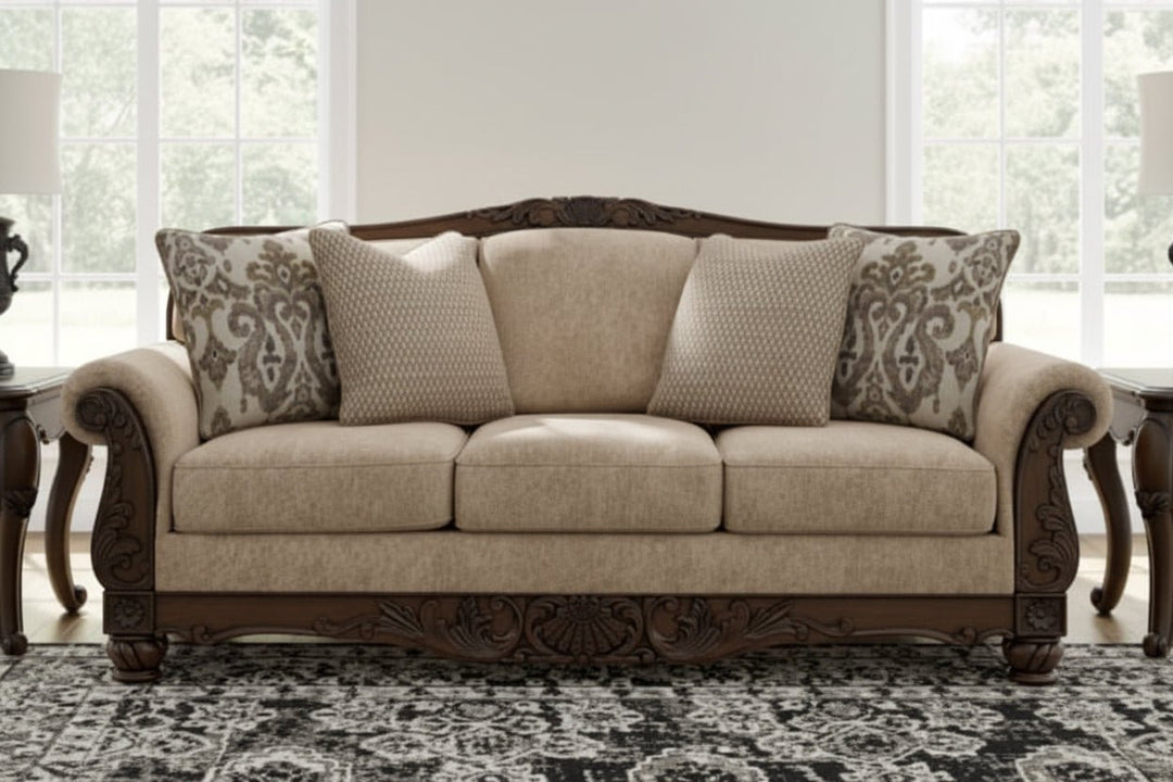 Chelsworth Sofa - Beige Stationary Sofa modern furniture Contempo Furniture