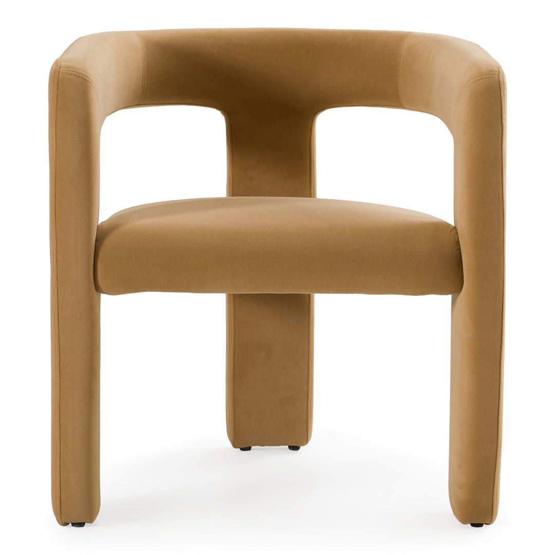 Cherish  Modern Tan Fabric Dining Chair