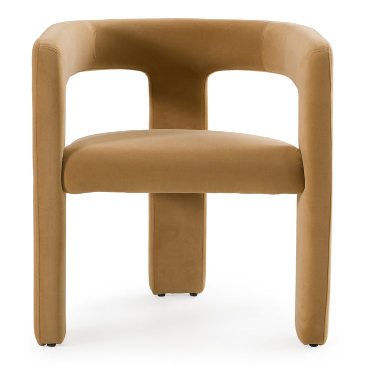 Cherish  Modern Tan Fabric Dining Chair