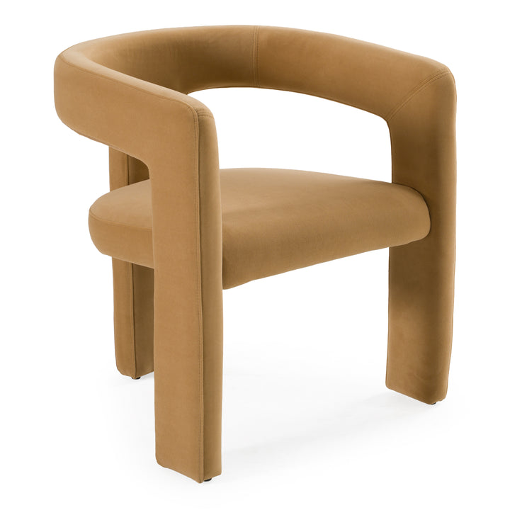 Cherish  Modern Tan Fabric Dining Chair