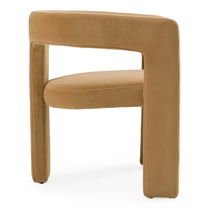 Cherish  Modern Tan Fabric Dining Chair
