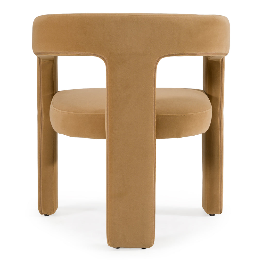 Cherish  Modern Tan Fabric Dining Chair