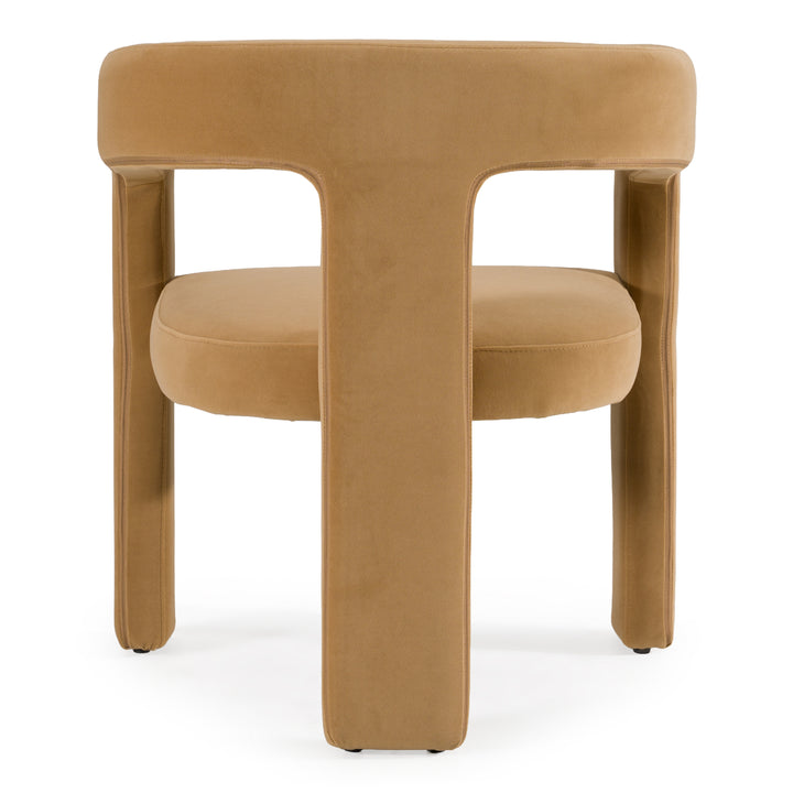 Cherish  Modern Tan Fabric Dining Chair