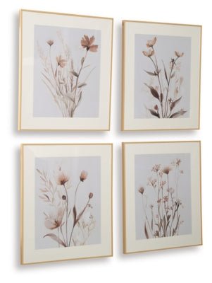 Chettings Wall Art (Set of 4) - Beige Canvas Art Set modern furniture Contempo Furniture