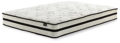 Chime 10 Inch Hybrid 10 Inch Queen Mattress and Pillow - White Pillow Top Mattress modern furniture Contempo Furniture