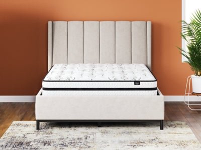 Chime 10 Inch Hybrid 10 Inch Queen Mattress and Pillow - White Pillow Top Mattress modern furniture Contempo Furniture