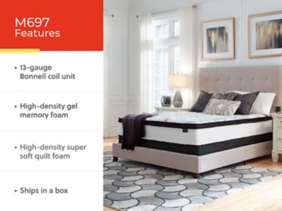 Chime 12 Inch Hybrid Queen Mattress in a Box - White Hybrid Mattress modern furniture Contempo Furniture