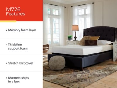 Chime 8 Inch Memory Foam King Mattress in a Box - White Memory Foam Mattress modern furniture Contempo Furniture