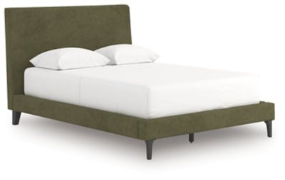 Chirason Full Upholstered Bed with Roll Slats - Green | Ashley Furniture