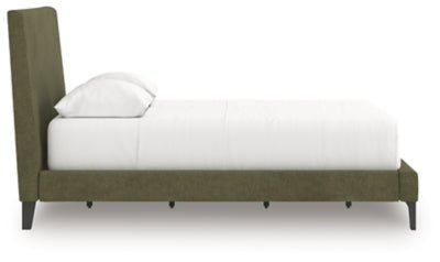 Chirason Full Upholstered Bed with Roll Slats - Green Upholstered Bed modern furniture Contempo Furniture