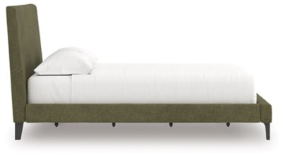 Chirason Queen Upholstered Bed with Roll Slats - Green Upholstered Bed modern furniture Contempo Furniture